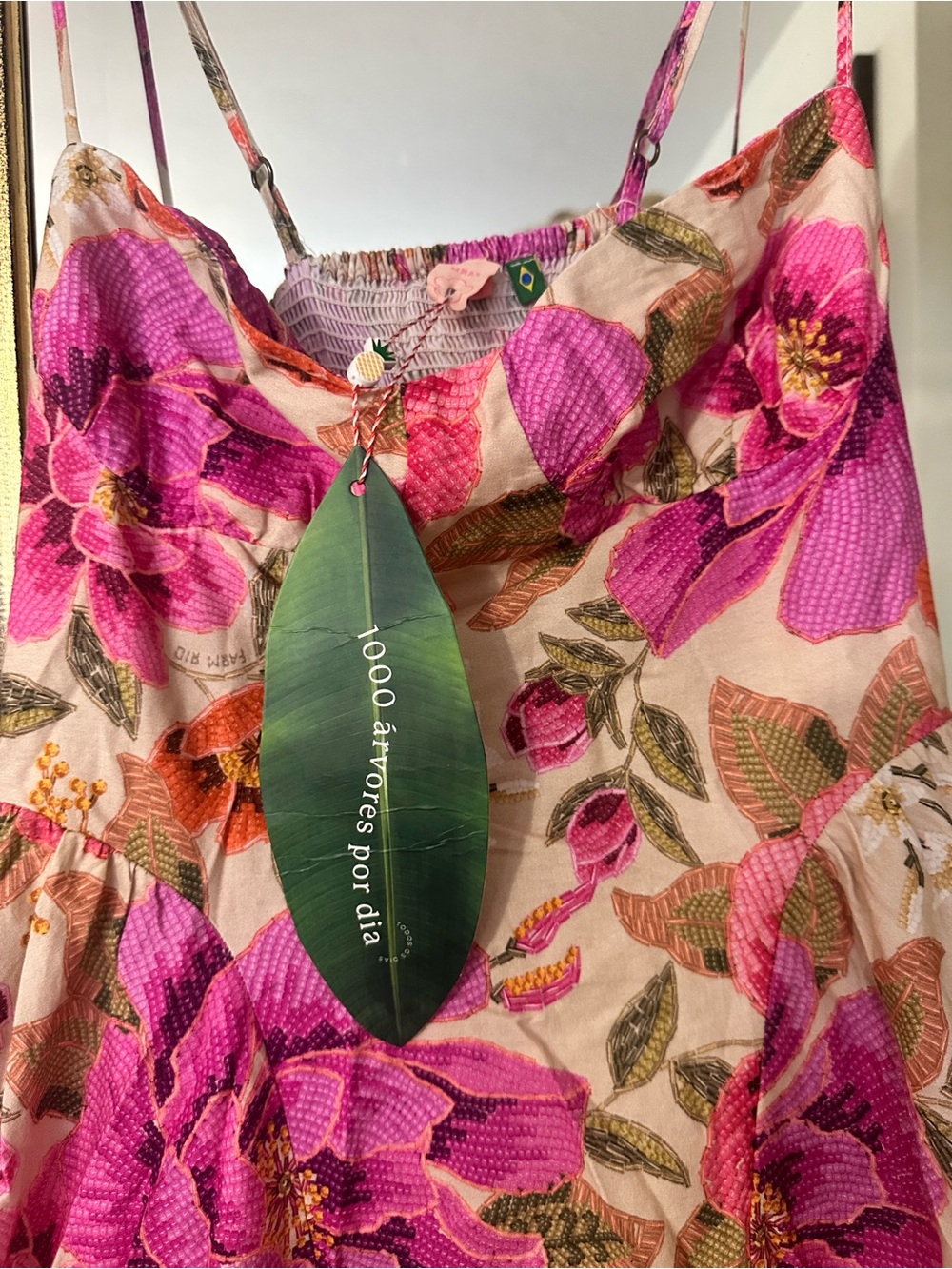 FARM Rio Vestido Longo Balonê Izabel floral print maxi dress - Picture 6 of 8